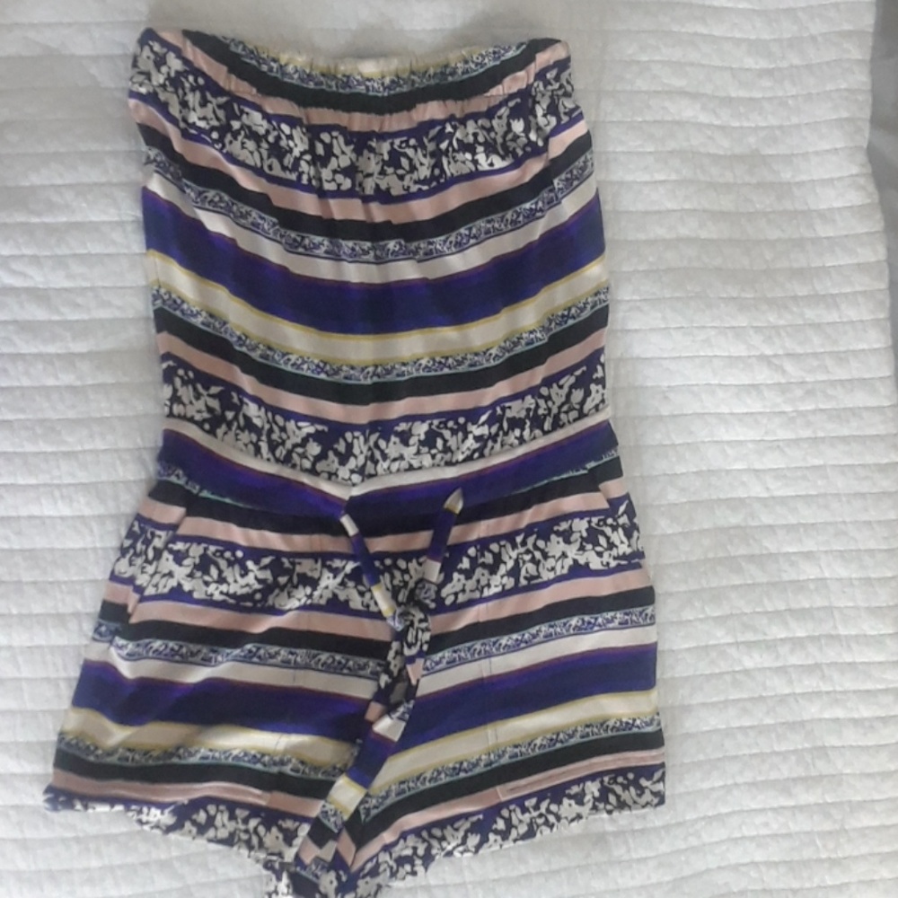 DVF Strapless romper